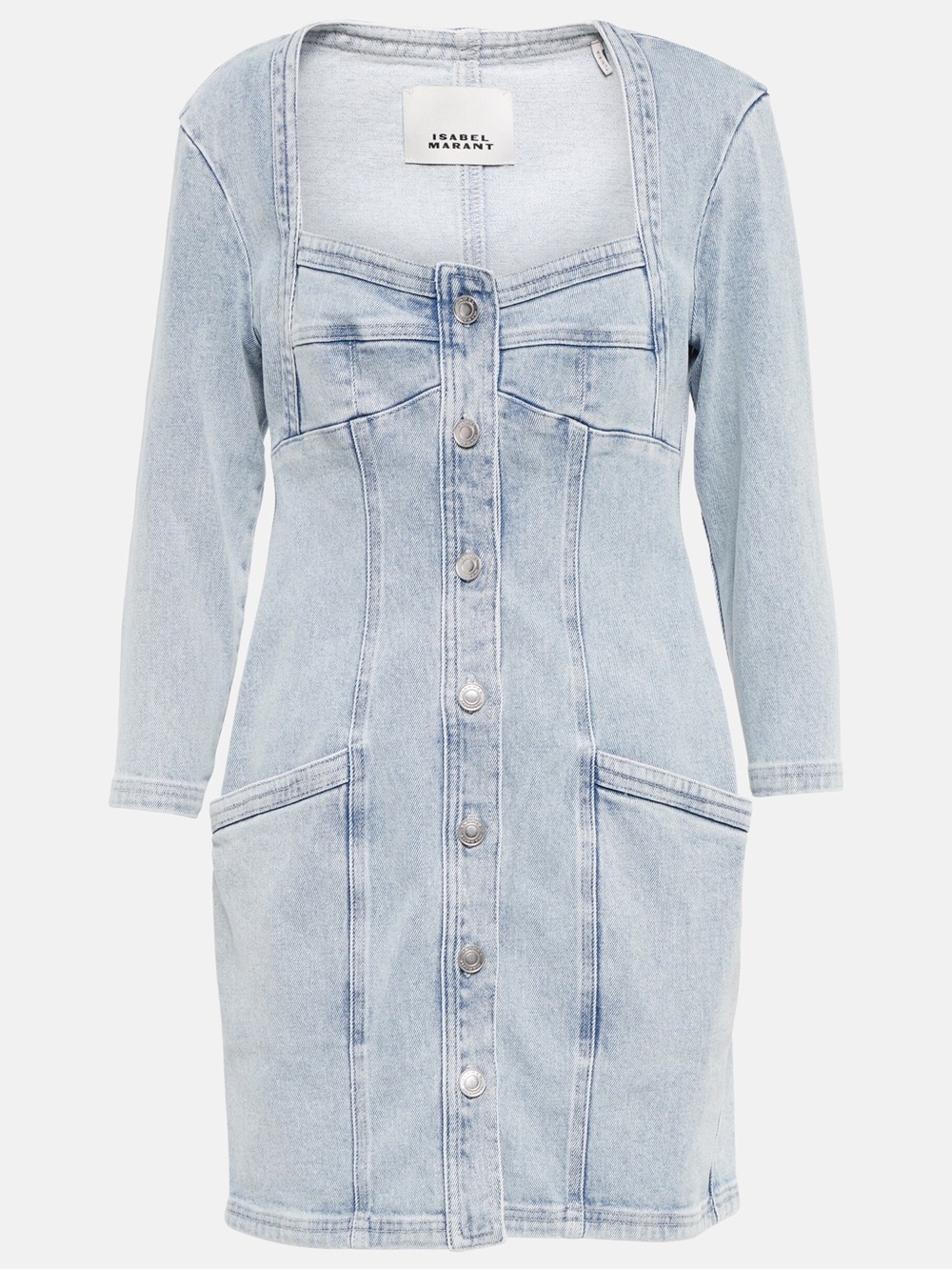 Isabel Marant Light Wash Denim Mini Dress